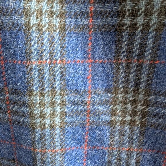 GAP NWT  Wool Blend Blue Plaid Mini Skirt Size 8 Academia Preppy Classic - Picture 5 of 12